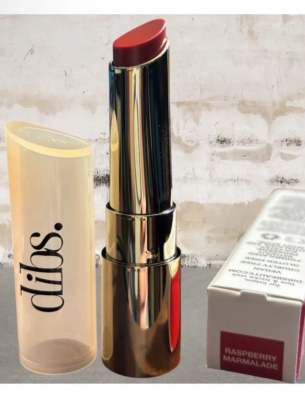 DIBS Beauty Jam Jam Lip Plumping Lipstick Melt Raspberry Marmalade NEW